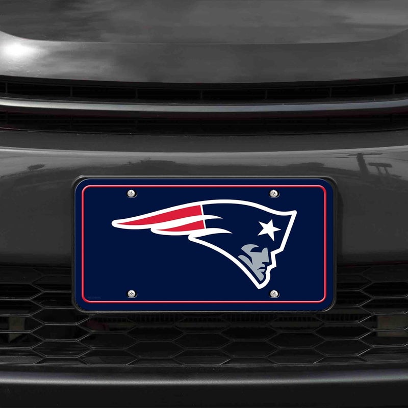 UNIQUELY ORIGINAL STORE NFL Football New England Patriots Team Logo Metal Auto Tag 6" x 12" - Great for Truck/Car/SUV - Image 2